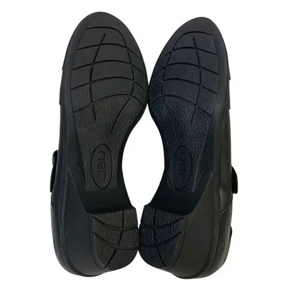 New JBU Womens Size 9 Black 1.5" Heel Ankle Bootie Round Toe Comfort Shoes - Picture 4 of 6